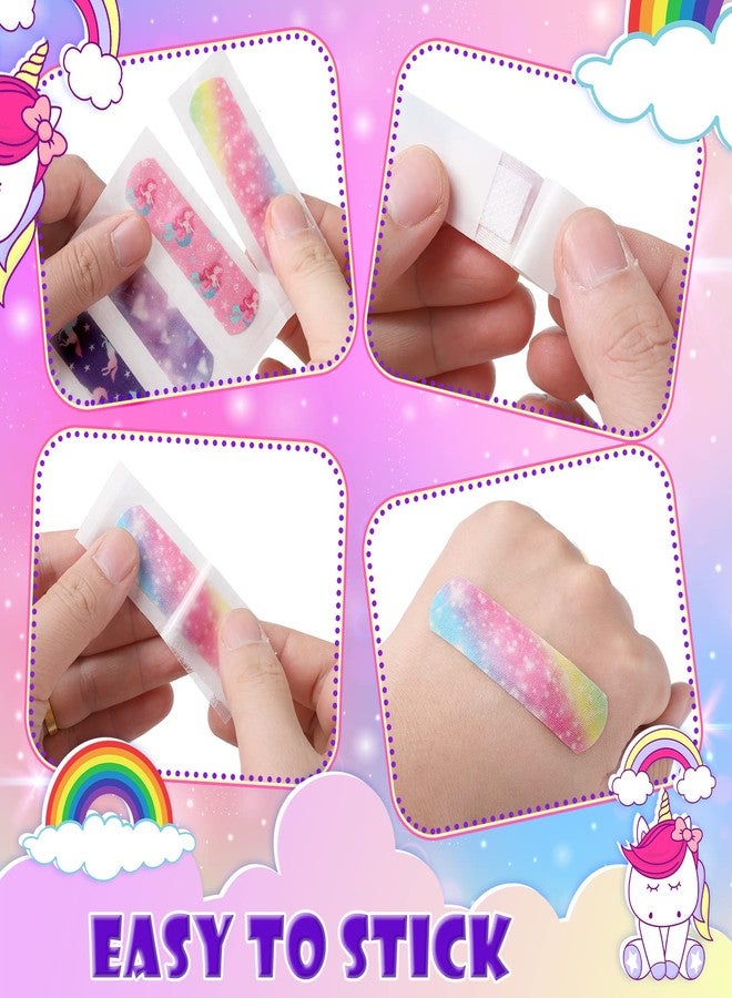 Funtery 8 Styles Kids Fabric Bandages Flexible Self Adhesive Bandage Wrap for Cuts Scrapes Wounds Burns Baby Child Toddlers, Assorted Patterns - Image 4